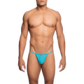 MOB - TANGA T-SHAPED TRANSPARENTE AQUA TAMANHO P/M