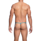 MOB - TANGA T-SHAPED TRANSPARENTE AQUA TAMANHO P/M