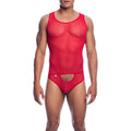 MOB - VERMELHO TRANSPARENTE BODYSHEER TAMANHO P/M