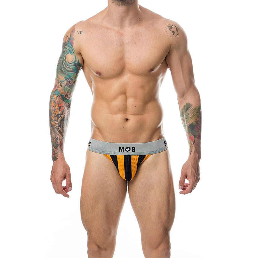 MOB - CALÇA CLASSIC JOCK STRIPE LARANJA TAMANHO P
