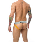MOB - CALÇA CLASSIC JOCK STRIPE LARANJA TAMANHO G