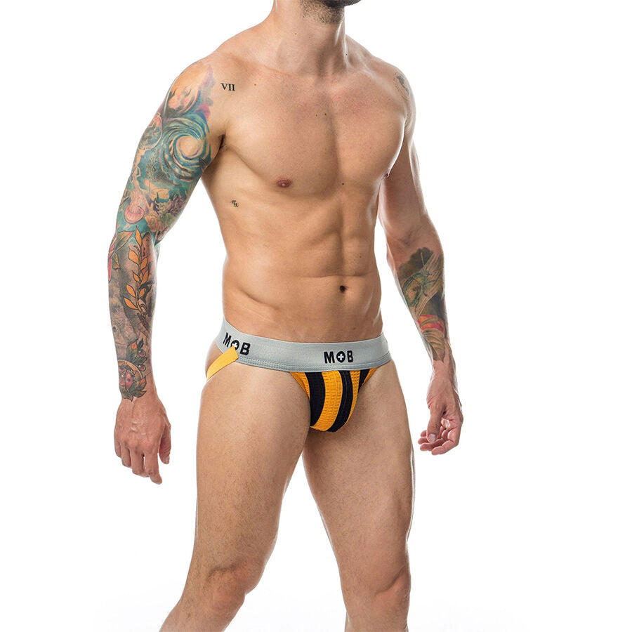 MOB - CALÇA CLASSIC JOCK STRIPE LARANJA TAMANHO G