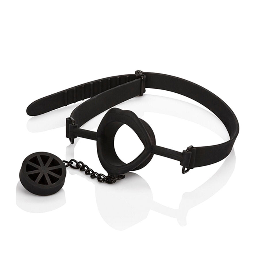 CALEXOTICS - SCANDAL MORDAÇA COM PLUG DE SILICONE PRETO
