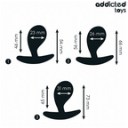ADDICTED TOYS - CONJUNTO DE 3 PLUG ANAL MODELO 3