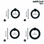 ADDICTED TOYS - CONJUNTO DE ANÉIS DE SILICONE DE PRESSÃO