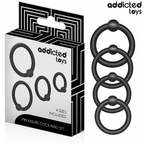 ADDICTED TOYS - CONJUNTO DE ANÉIS DE SILICONE DE PRESSÃO