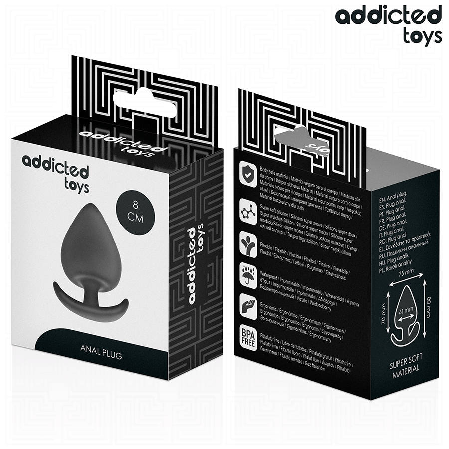 ADDICTED TOYS - PLUG ANAL TAMANHO L 8 CM