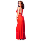 CHILIROSE - CR 4857 CONJUNTO DE BLUSA E CALÇA VERMELHA TAMANHO G