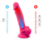 SILEXD - MODELO DE PÊNIS REALISTA 18 VIBRAÇÃO ROSA + CONTROLE REMOTO LRS