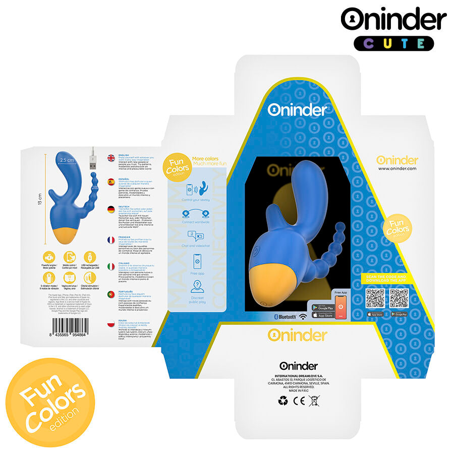 ONINDER CUTE - LOVE 3 SOME VIBRADOR TRIPLO - APLICATIVO MUNDIAL GRATUITO