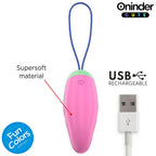 ONINDER CUTE - OVO DE SILICONE VIBRATÓRIO E GIRATÓRIO 360° PARA PRAZER E AMOR - APLICATIVO GRATUITO GLOBAL