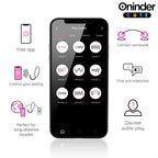 ONINDER CUTE - OVO DE SILICONE VIBRATÓRIO E GIRATÓRIO 360° PARA PRAZER E AMOR - APLICATIVO GRATUITO GLOBAL
