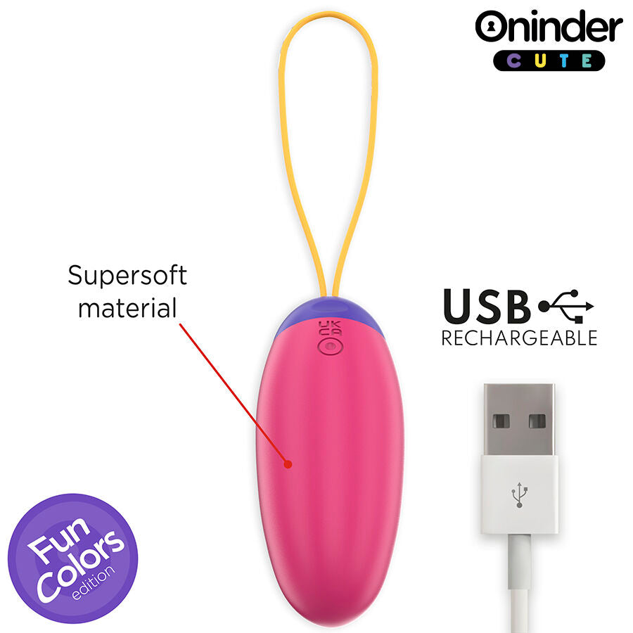 ONINDER CUTE - OVO DE SILICONE COM VIBRAÇÕES PARA PRAZER E AMOR - APLICATIVO GRATUITO GLOBAL