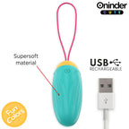 ONINDER CUTE - OVO VIBRATÓRIO PARA PRAZER E AMOR - GEMAS DE SILICONE GIRATÓRIAS - APLICATIVO GRATUITO GLOBAL