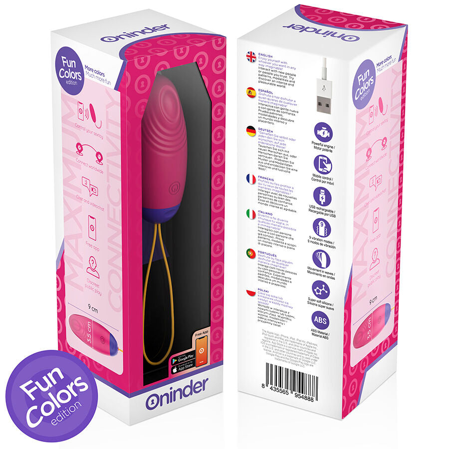 ONINDER CUTE - OVO DE SILICONE COM VIBRAÇÕES PARA PRAZER E AMOR - APLICATIVO GRATUITO GLOBAL