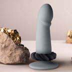 ROCKS-OFF - ANEL MASTURBADOR DE SILICONE PRETO TWIST