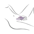 ROCKS-OFF - VIBRADOR GLO-GIRL PURPLE RABBIT