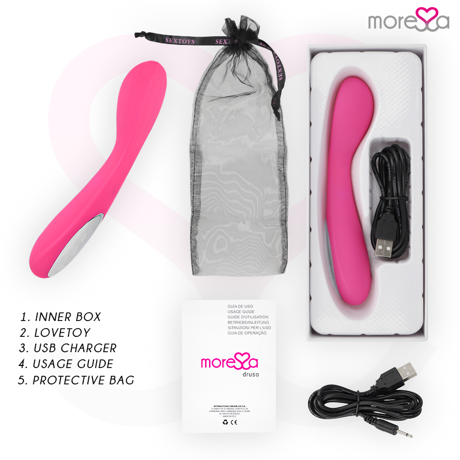 MORESSA - DRUSO PREMIUM SILICONE RECARREGVEL