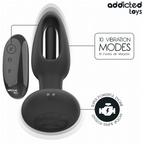 ADDICTED TOYS - PLUG ANAL COM LÍNGUA VIBRATÓRIA E CONTROLE REMOTO