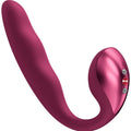 FUN FACTORY - ALLEGRO VIBRADOR DE DUPLA PULSAÇÃO DE AR INSERÍVEL VERMELHO VINHO