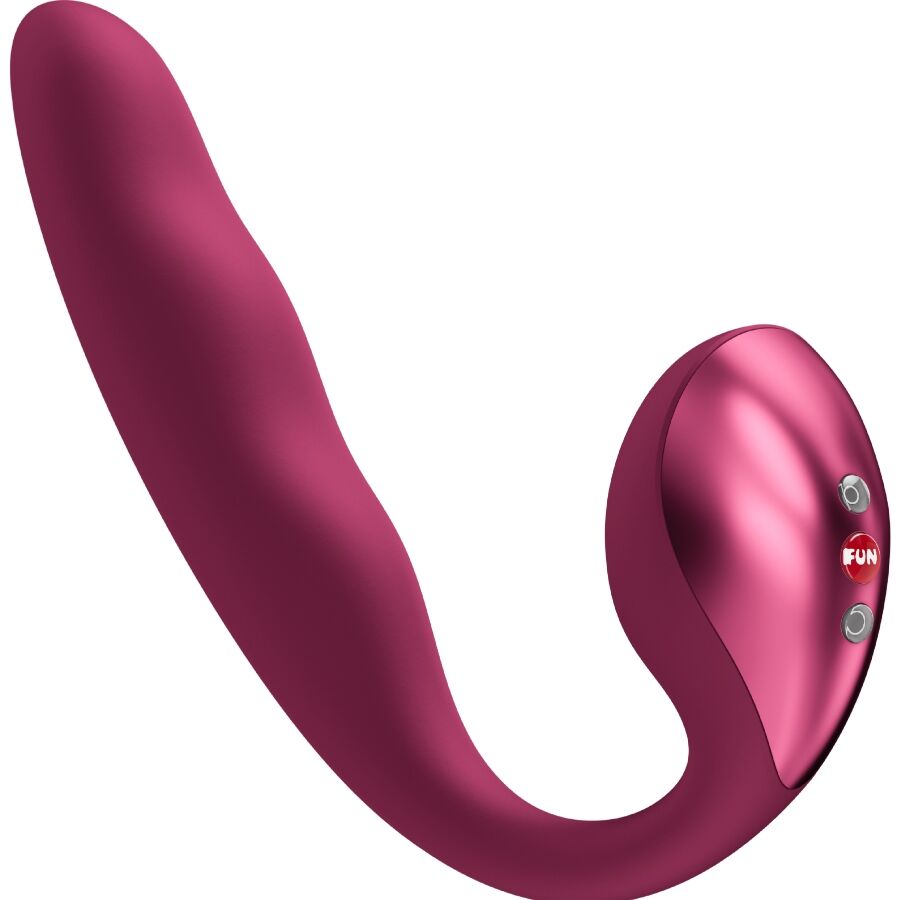 FUN FACTORY - ALLEGRO VIBRADOR DE DUPLA PULSAÇÃO DE AR INSERÍVEL VERMELHO VINHO