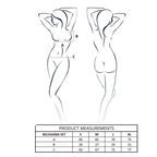 PASSION - CONJUNTO DE SUTIÃ + TANGA BELISSANA AZUL L/XL