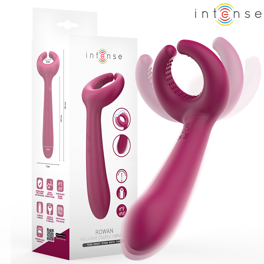 INTENSE - VIBRADOR DE CASAL INCLUSIVO ROWAN
