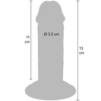GET REAL - PÊNIS DE TPE DELUXE DE DUPLA DENSIDADE E ESPESSURA, 13 CM