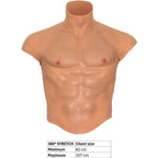 DESEJO OCULTO - CAMISETA DE TORSO MASCULINO DE SILICONE ALTER EGO COM DETALHES EM TOM DE CORPO
