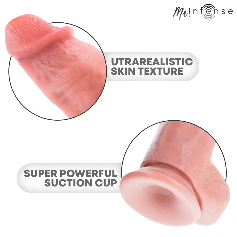 MR INTENSE - DILDO DE SILICONE SPENCER MÉDIO 23 CM -Ø- 5,7 CM