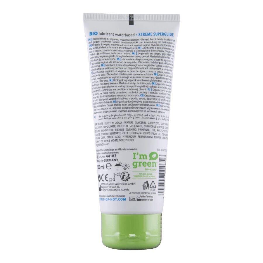 HOT - BIOLUBRIFICANTE À BASE DE ÁGUA XTREME 100 ML