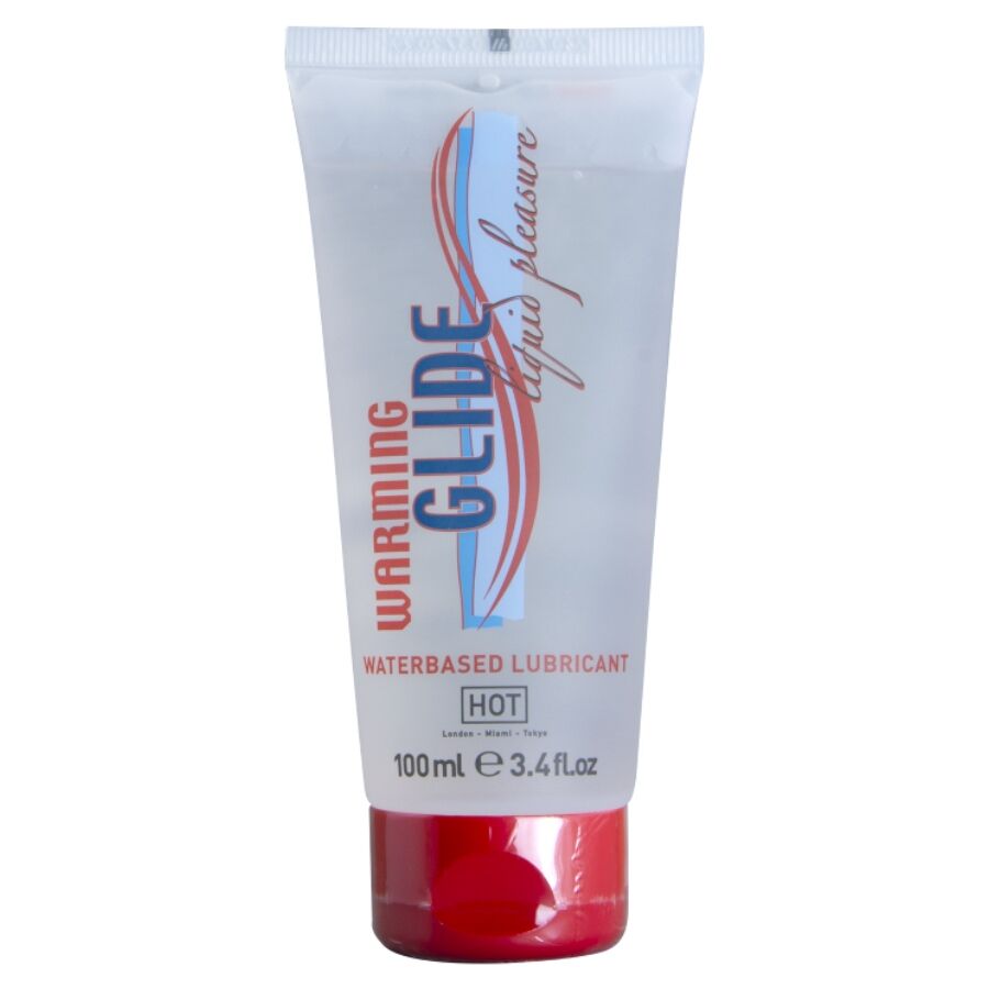 HOT - LUBRIFICANTE À BASE DE ÁGUA COM AQUECIMENTO E DESLIZAMENTO 100 ML