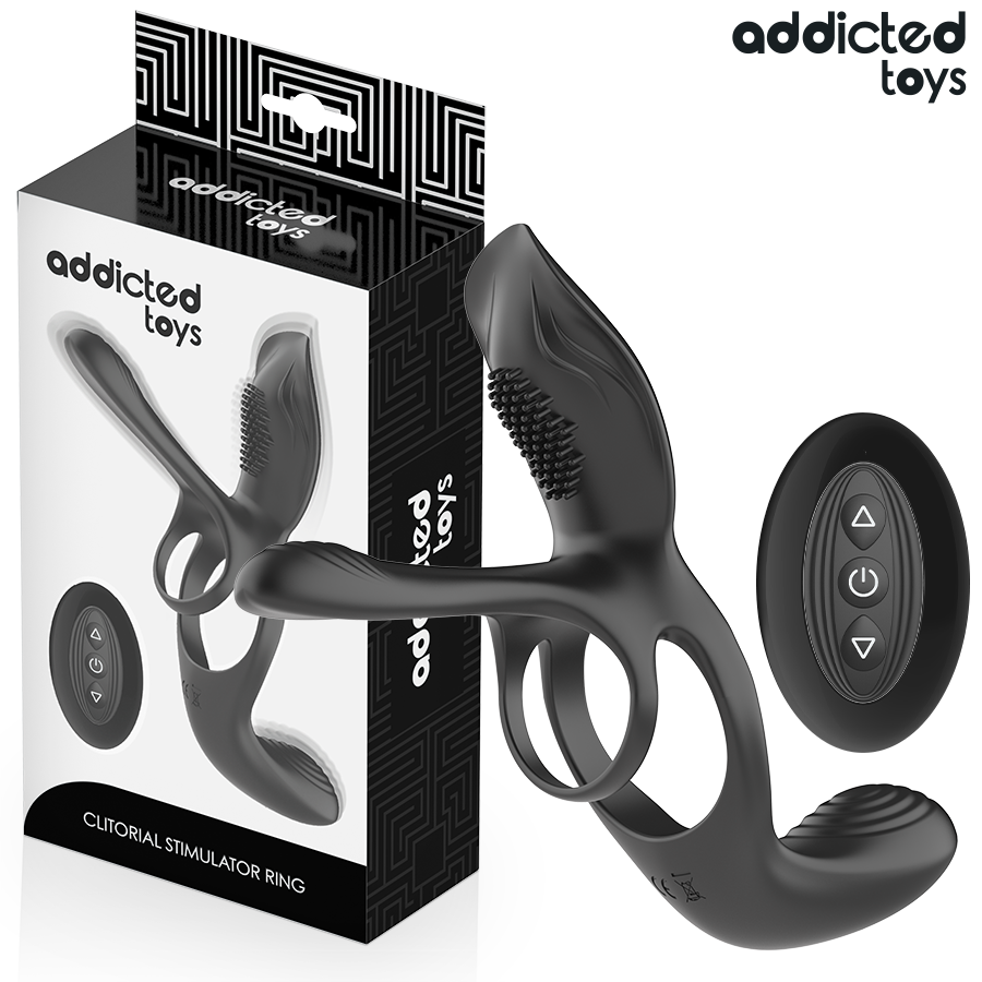ADDICTED TOYS - ANEL PENIANO DUPLO COM ESTIMULADOR CLITÓRICO