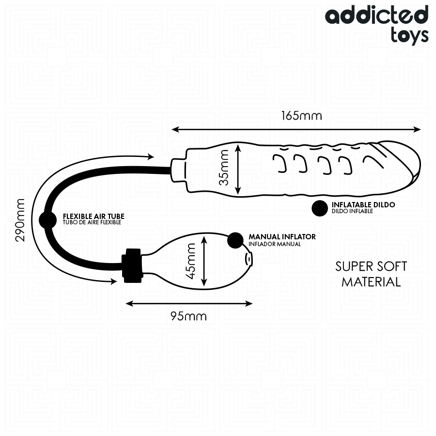 ADDICTED TOYS - DILDO INFLÁVEL MODELO 3