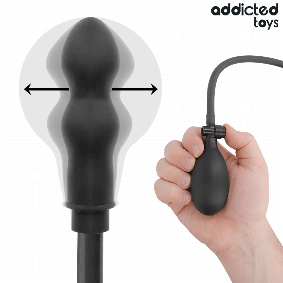 ADDICTED TOYS - PLUG ANAL DUPLO INFLÁVEL MODELO 1