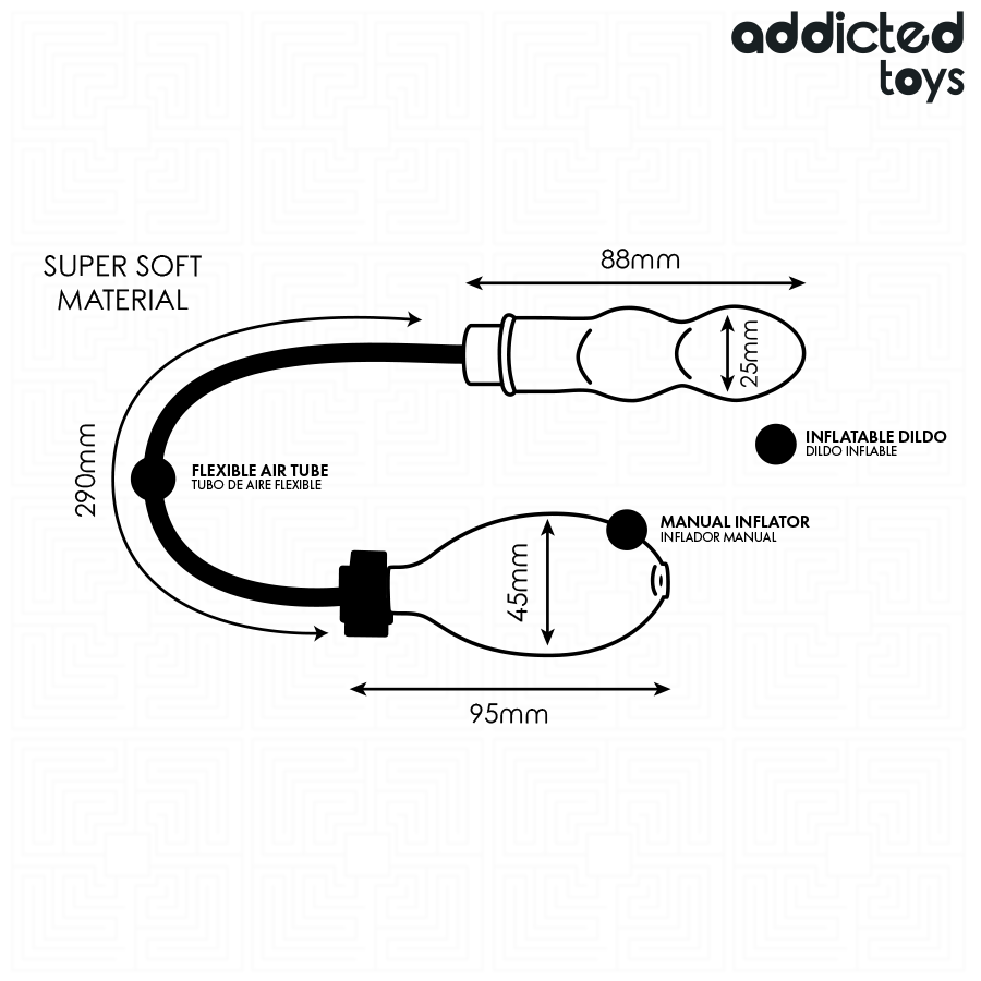 ADDICTED TOYS - PLUG ANAL INFLÁVEL MODELO 1