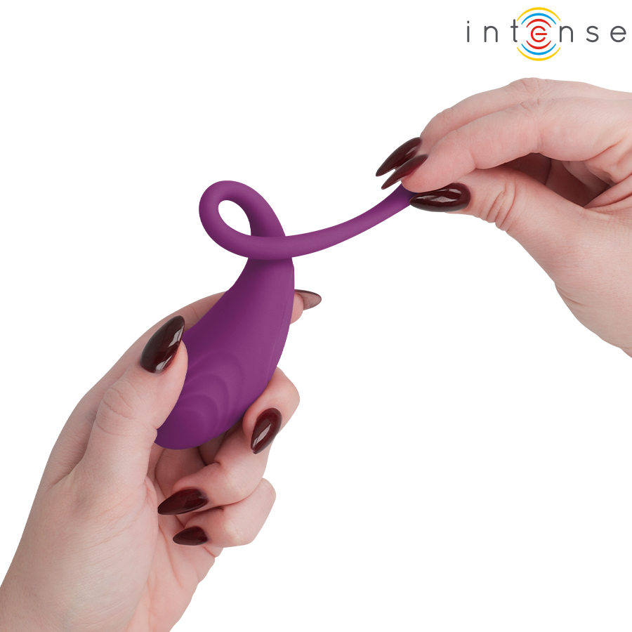 INTENSE - OVO VIBRATÓRIO ROXO OLIVIA COM CONTROLE REMOTO