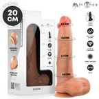 MR INTENSE - BRUCE M DILDO DE SILICONE COM TESTÍCULOS 20 CM -Ø- 4,5 CM