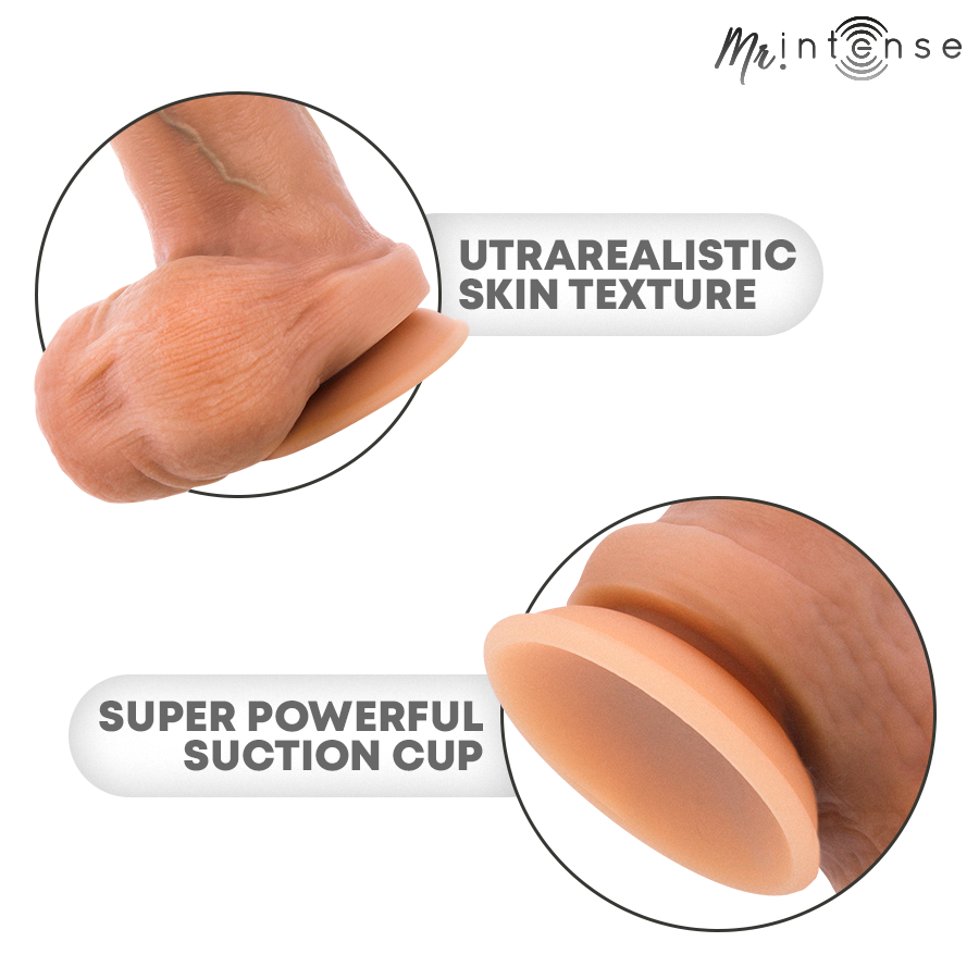 MR INTENSE - BRUCE XL DILDOR DE SILICONE COM TESTÍCULOS 25,5 CM -Ø- 5,5 CM
