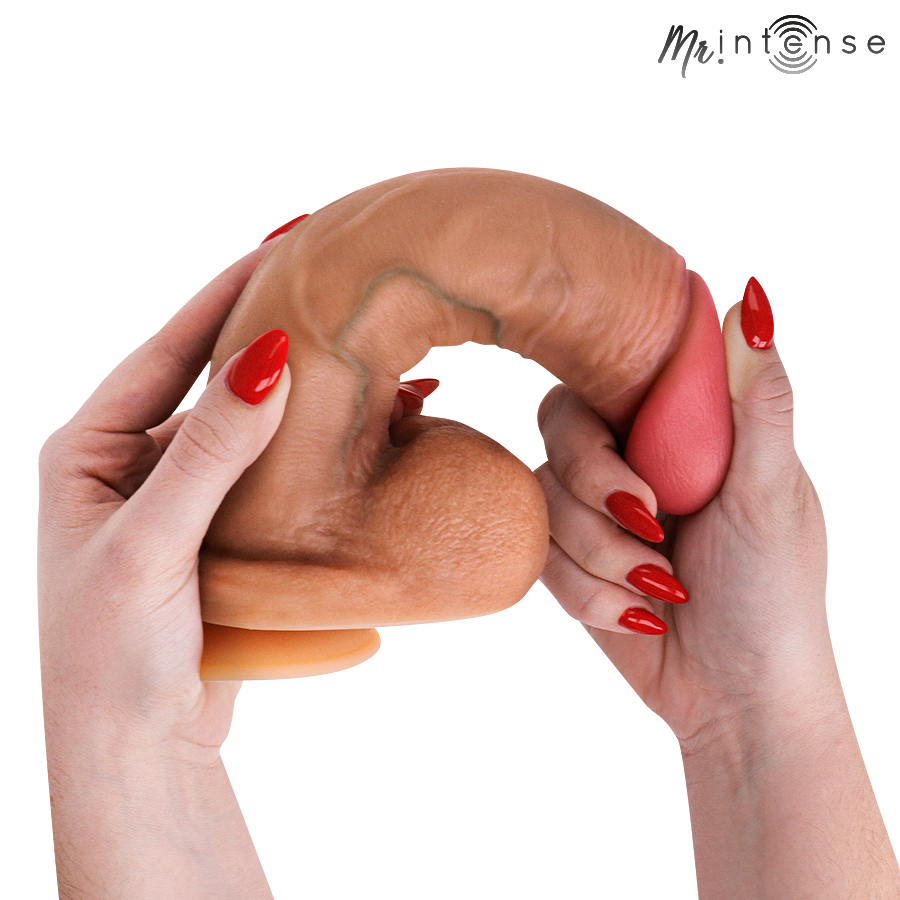 MR INTENSE - GARY XL PÊNIS DE SILICONE ULTRA-REALISTA COM TESTÍCULOS 25,5 CM -Ø- 5,1 CM