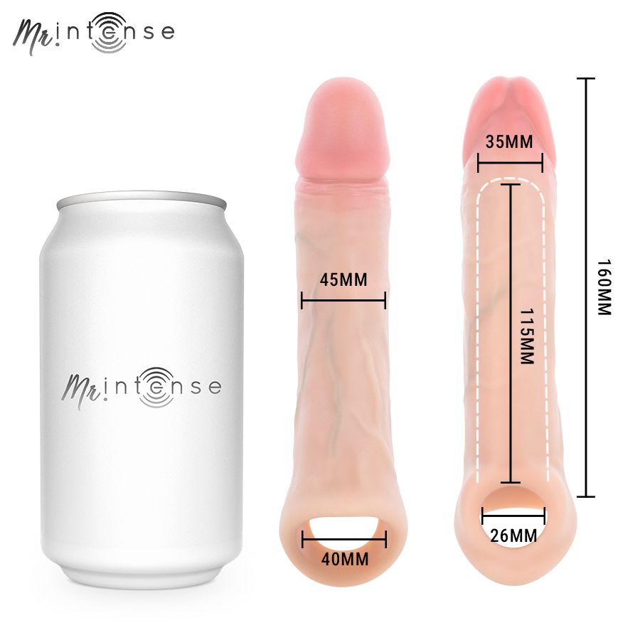 MR INTENSE - CAPA DE SILICONE PARA PÊNIS VIBRADOR ARNOLD L COM CONTROLE REMOTO 16 CM -Ø- 4,5 CM