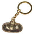 DIABLO PICANTE - CHAVEIRO DE METAL DOURADO COM SEIOS