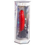 SILEXD - DEVIL DILDO FANTASIA DE SILICONE LÍQUIDO TERMOREATIVO VERMELHO E PRETO 20,3 CM