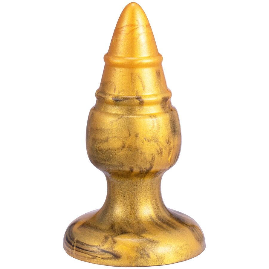 SILEXD - GOLDY PLUG ANAL FANTASY DE SILICONE LÍQUIDO TERMOREATIVO DOURADO 9,2 CM