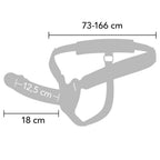 HIDDEN DESIRE - INFERNO MANGA PENIANA DE SILICONE COM STRAP-ON 18 CM
