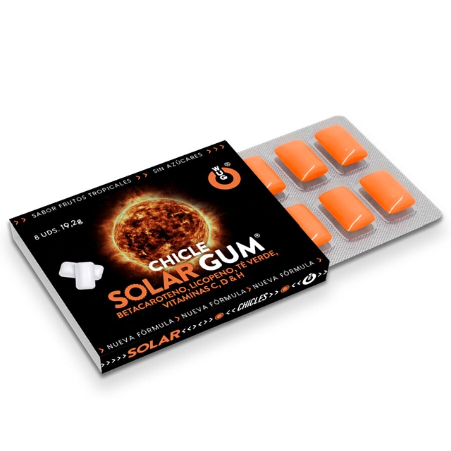 WUG GUM - SOLAR BRONZEAMENTO COM GUM SOLAR 1 X 8 UNIDADES