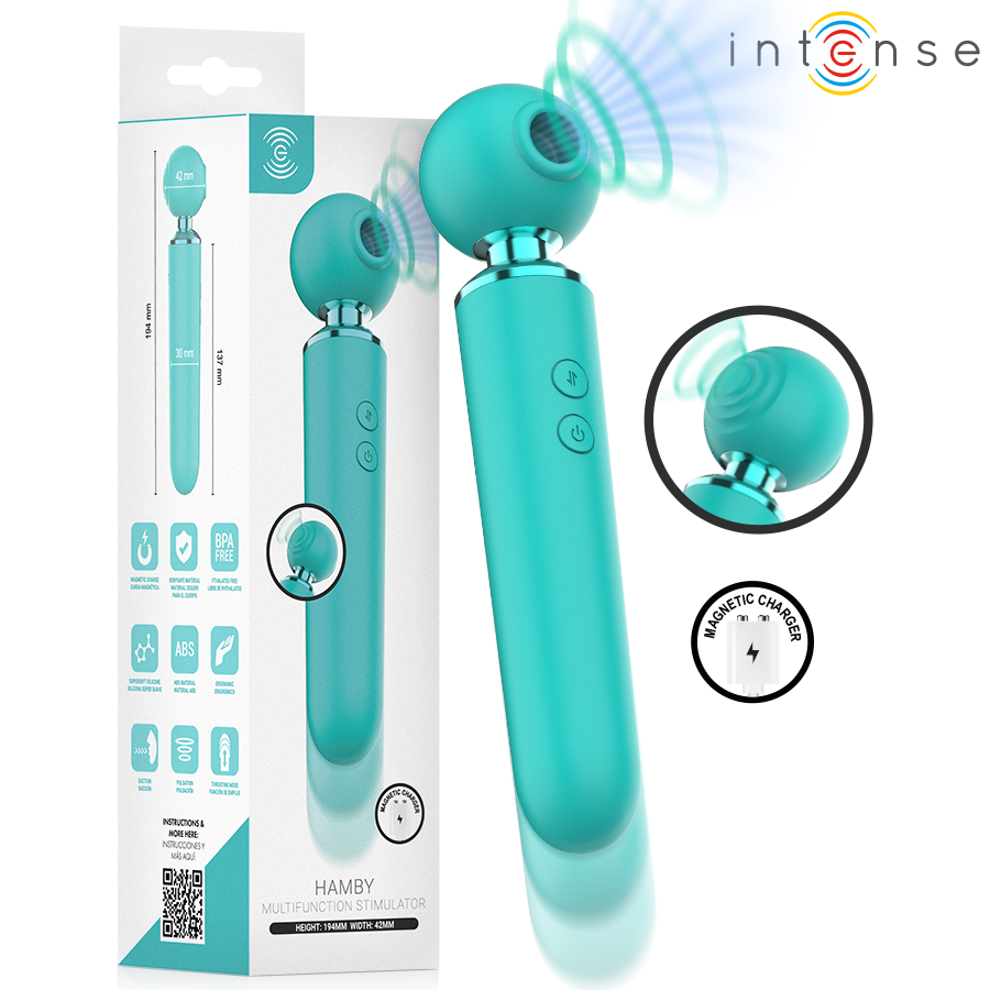 INTENSE - HAMBY ESTIMULADOR MULTIFUNCIONAL DE SUCÇÃO E VIBRAÇÃO