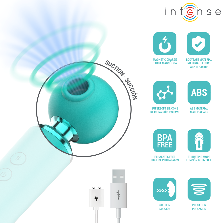 INTENSE - HAMBY ESTIMULADOR MULTIFUNCIONAL DE SUCÇÃO E VIBRAÇÃO