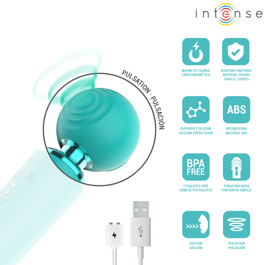 INTENSE - HAMBY ESTIMULADOR MULTIFUNCIONAL DE SUCÇÃO E VIBRAÇÃO