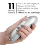 WOMANIZER - PRO VIBRANT CLITORIAL STIMULATOR CINZA PRATEADO